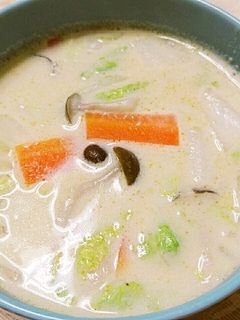白菜豆乳スープ-レシピのメイン写真