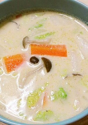 白菜豆乳スープ-レシピのメイン写真