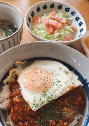 キーマカレー丼-レシピのメイン写真