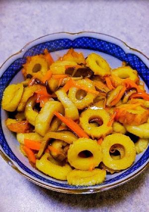 椎茸とちくわと人参のきんぴら-レシピのメイン写真