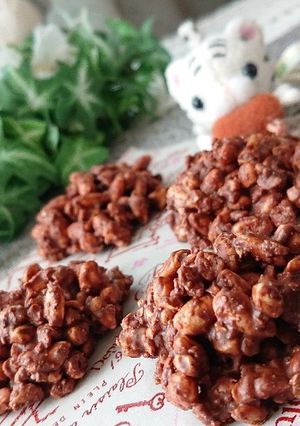 懐かしいポン菓子と胡桃のチョコ-レシピのメイン写真