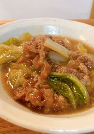 牛肉と白菜のオイスターソース煮込み-レシピのメイン写真