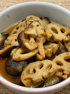 電子レンジでレンコンの煮物-レシピのメイン写真