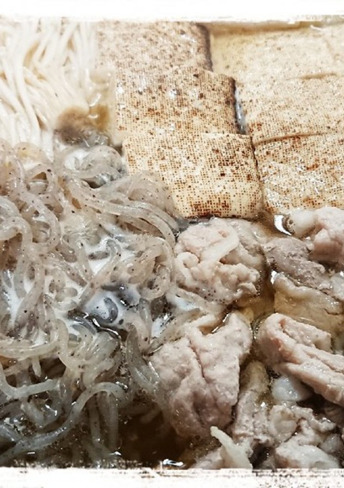 めんつゆ使用☆豚肉のすき焼き風煮-レシピのメイン写真