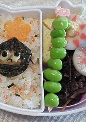 園児お弁当★豆丸☆キャラ弁-レシピのメイン写真