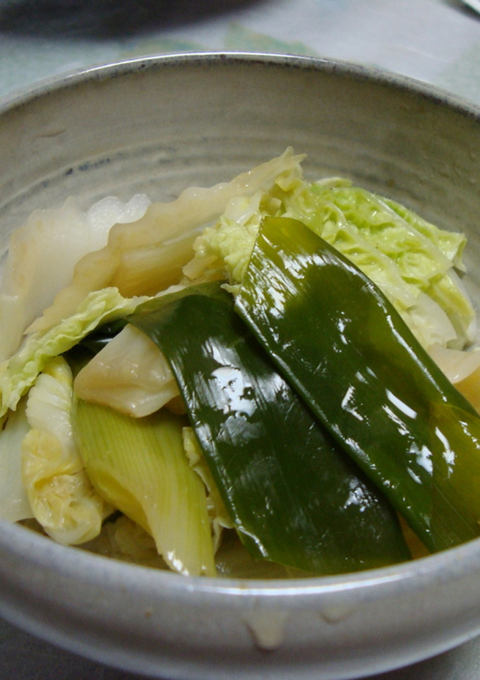 白菜とネギのすき焼き味煮-レシピのメイン写真