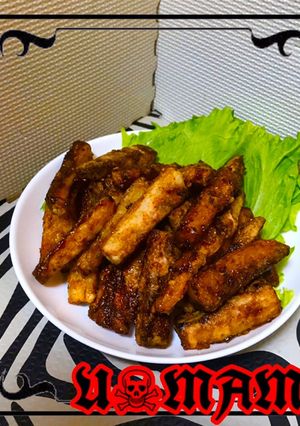 山芋フライの甘辛和え-レシピのメイン写真