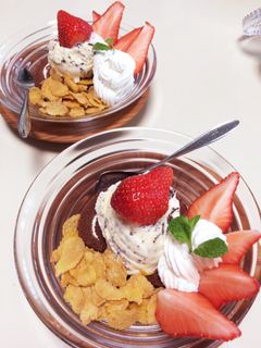 ご褒美デザート♪ お皿仕立てのパフェ-レシピのメイン写真