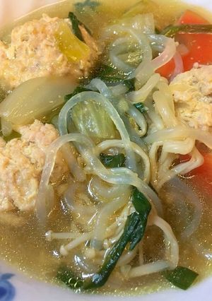 野菜たっぷり♪ふわふわ肉団子スープ♥-レシピのメイン写真