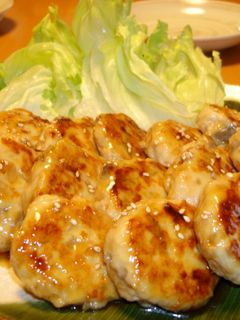 ゴボウ入り☆やわらか豆腐つくねバーグ-レシピのメイン写真