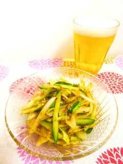 ☺大量消費に☆簡単長ねぎの韓国風サラダ☺-レシピのメイン写真