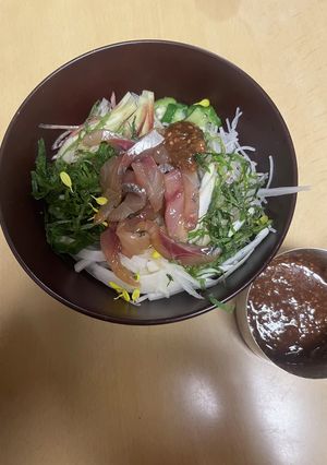 ちょっとのお刺身で♡生菜センチェビビンバ-レシピのメイン写真