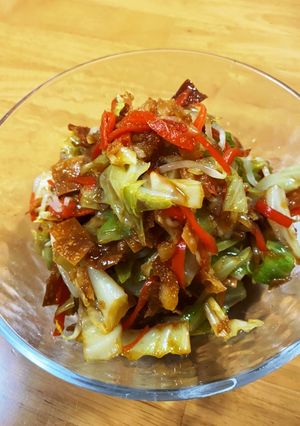 大人の給食☆揚げワンタン入りサラダ-レシピのメイン写真