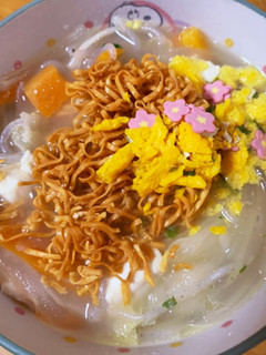 昨日の水炊きにチキンラーメン-レシピのメイン写真