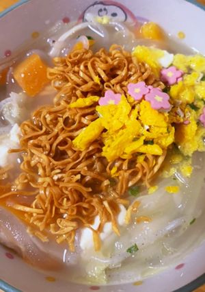 昨日の水炊きにチキンラーメン-レシピのメイン写真