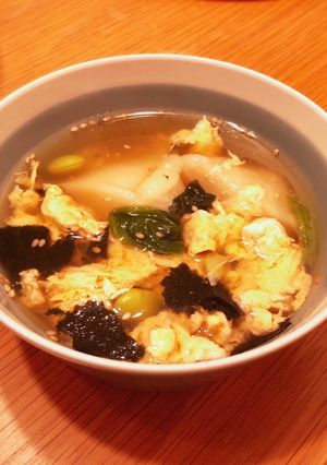簡単!水餃子卵スープ -レシピのメイン写真