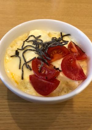 豆腐のカルボナーラソースがけ-レシピのメイン写真
