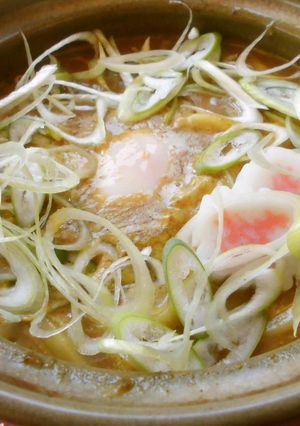 鍋焼きカレー南蛮うどん♪-レシピのメイン写真
