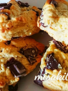 サクほろ♪スタバ風チョコスコーン-レシピのメイン写真