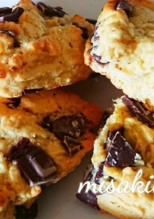 サクほろ♪スタバ風チョコスコーン-レシピのメイン写真