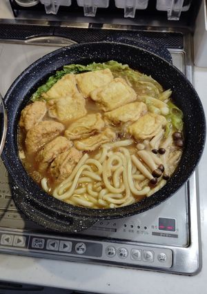 餅きんちゃくカレー鍋-レシピのメイン写真