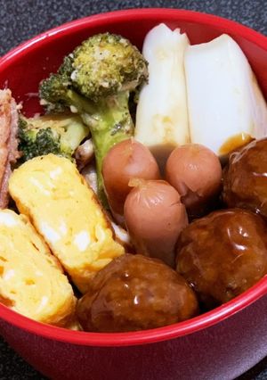 手抜き弁当。-レシピのメイン写真