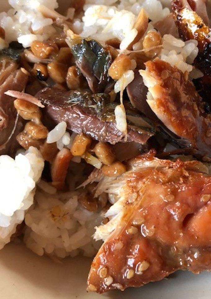 納豆とさばみりん干しの混ぜご飯-レシピのメイン写真
