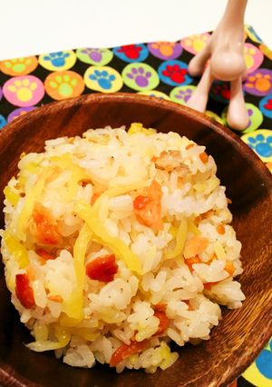 すしのこでカンタン鮭とたくあんの混ぜご飯-レシピのメイン写真