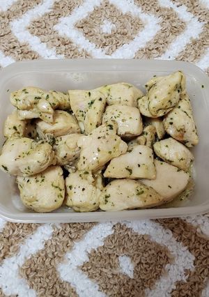 超簡単!鶏むね肉のバジルマスタード炒め-レシピのメイン写真
