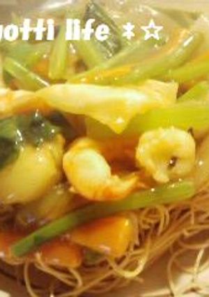 パリパリにとろっ皿うどん-レシピのメイン写真