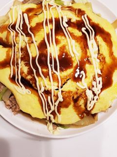 野菜炒めたまご乗せ-レシピのメイン写真