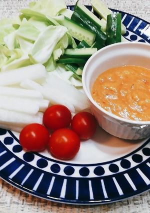お野菜沢山食べてね☆味噌ディップ♬-レシピのメイン写真