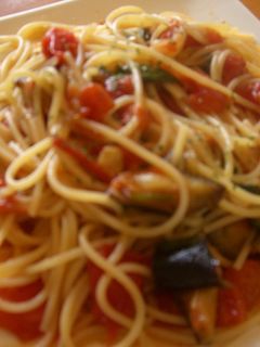 トマトとなすのパスタ-レシピのメイン写真