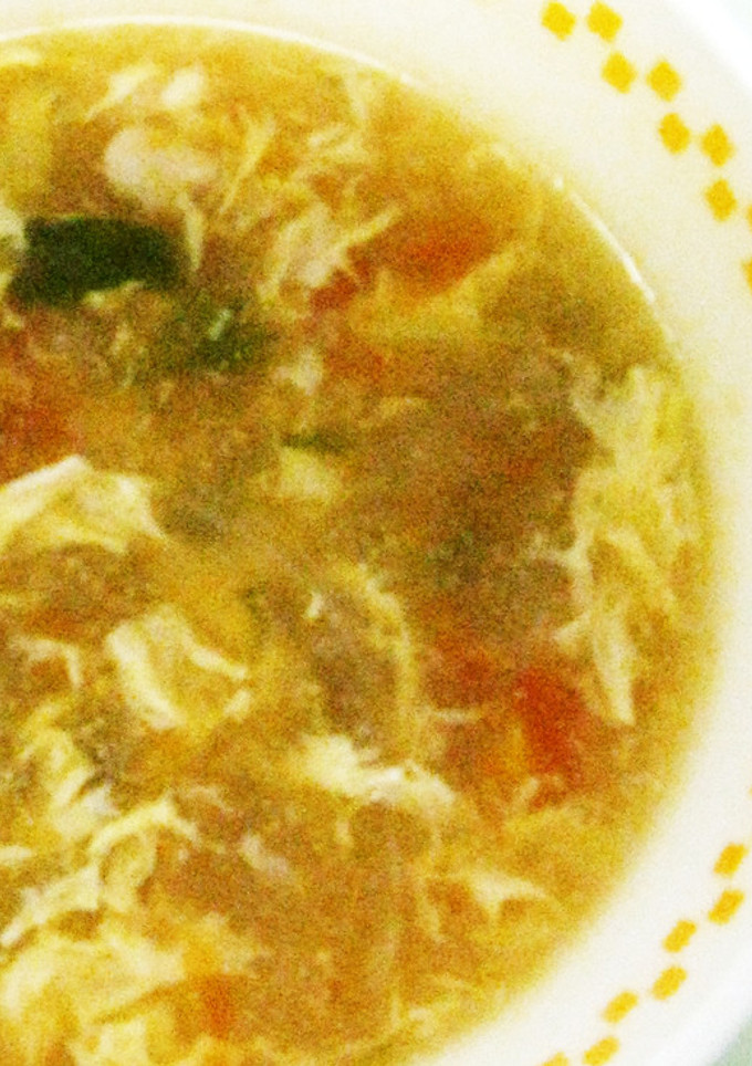 トマトと卵のスープ　♪大和市学校給食-レシピのメイン写真