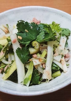 セロリとパクチーのもぐもぐサラダ-レシピのメイン写真