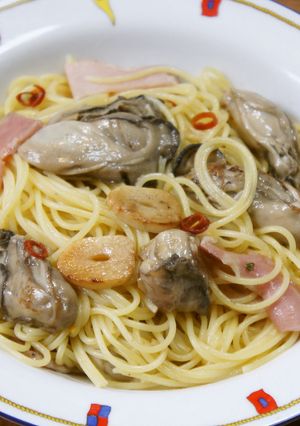 濃厚牡蠣のオイルスパ-レシピのメイン写真