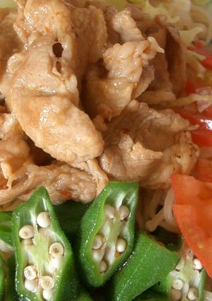 味ぽんで豚のピリ辛さっぱり炒め-レシピのメイン写真