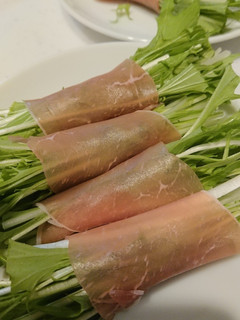 生ハムと水菜のサラダ巻き-レシピのメイン写真