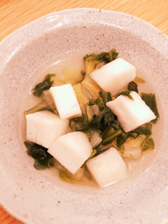 白菜と春菊とはんぺんの煮物-レシピのメイン写真