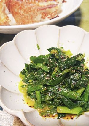 レンチンで万能ニラお浸し-レシピのメイン写真