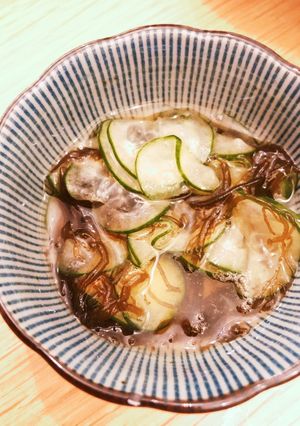 きゅうりともずくの酢の物-レシピのメイン写真