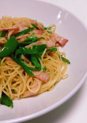ピーマンとベーコンの和風パスタ-レシピのメイン写真