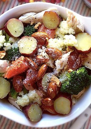 コンビニ食材で簡単サラダボウル-レシピのメイン写真