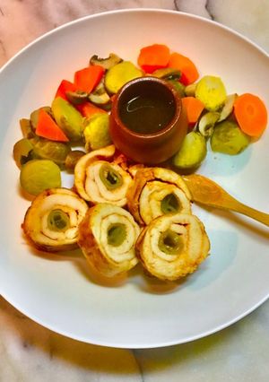 No2355鶏胸肉ネギ巻ハニーマスタード-レシピのメイン写真