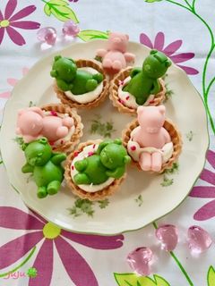 お風呂に入ったクマのクリームチーズタルト by 貝印（KAI