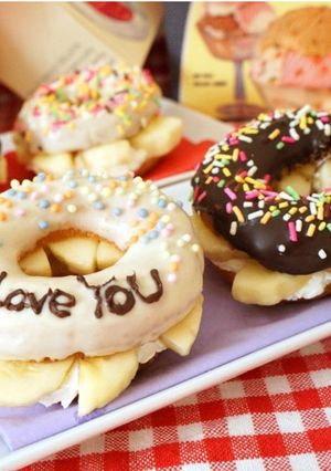 バレンタインに♪簡単バナナチョコドーナツ-レシピのメイン写真