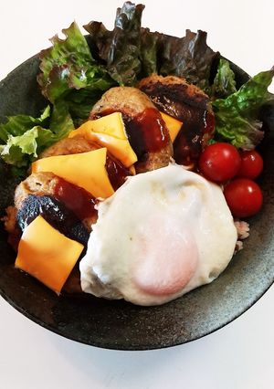 いわしハンバーグ丼-レシピのメイン写真