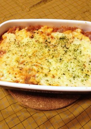 マッシュポテトとミートソースの重ね焼き-レシピのメイン写真