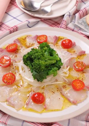 春野菜と鯛のカルパッチョ-レシピのメイン写真