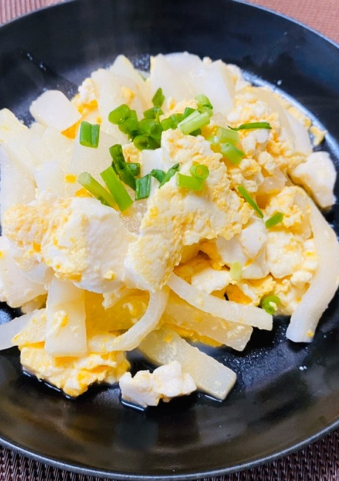 大根と卵の炒り豆腐-レシピのメイン写真